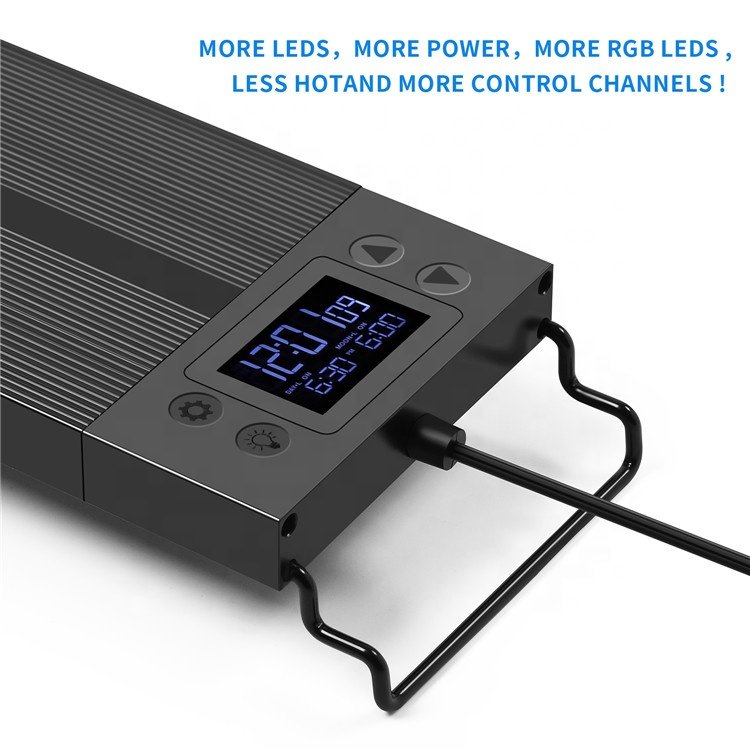 Fullgain 4 feet LCD freshwater aquarium fish light lamp Programmable aquarium light full spectrum led light for small aquarium