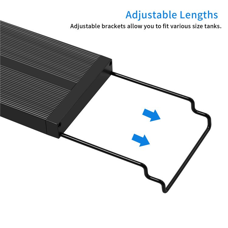 Fullgain 4 feet LCD freshwater aquarium fish light lamp Programmable aquarium light full spectrum led light for small aquarium