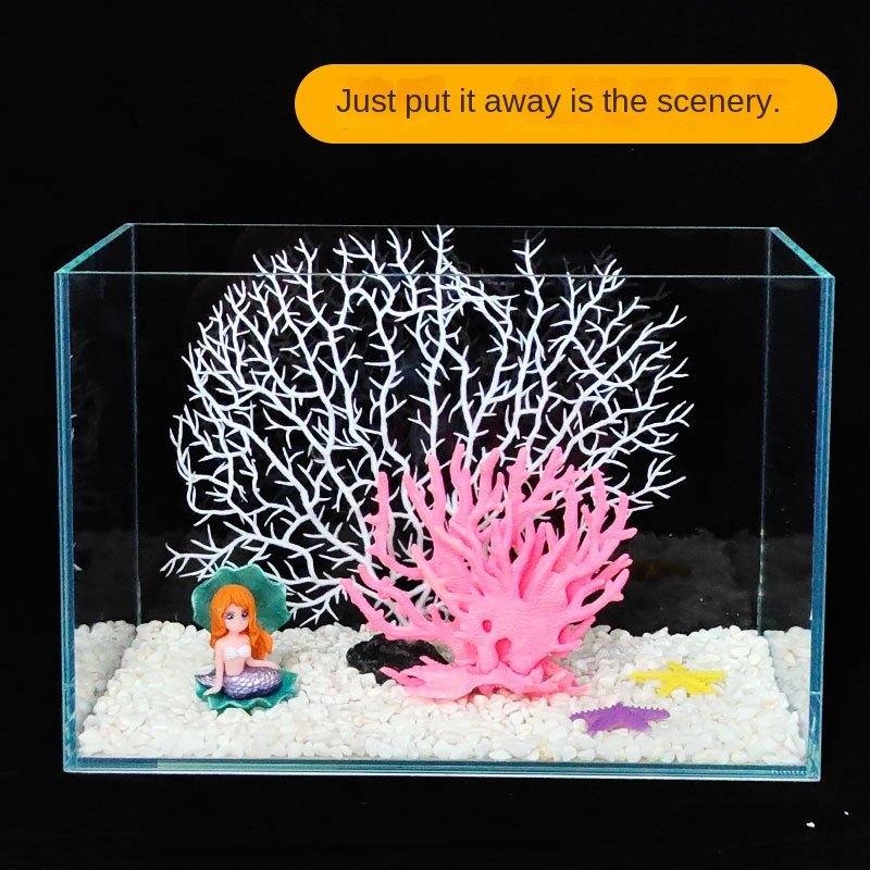 Factory Price Ultra Glass Aquarium Small Fish Right Angle Led Bubble Light Aquarium