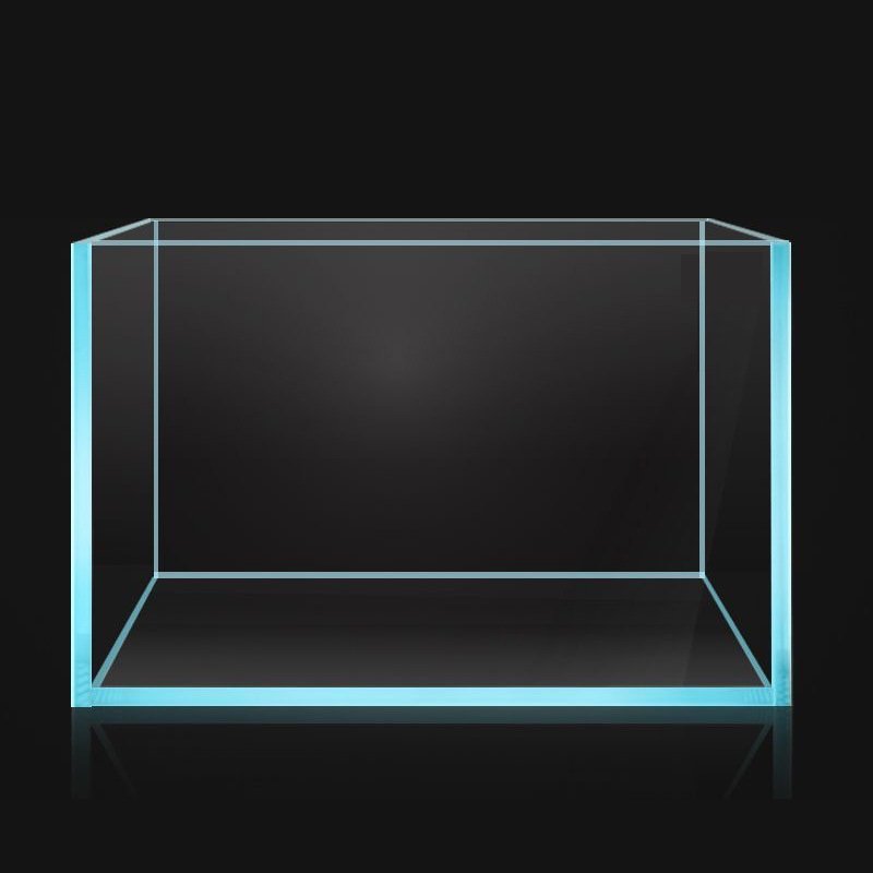 Factory Price Ultra Glass Aquarium Small Fish Right Angle Led Bubble Light Aquarium