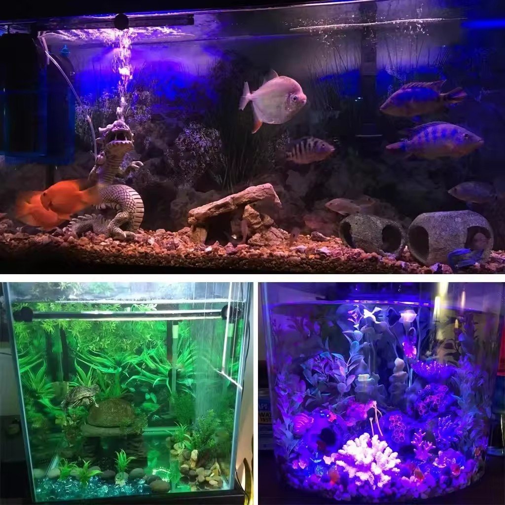Waterproof Aquarium Fish Tank Light Brightening Lamp Tube DC12v Led Aquatic Lamp