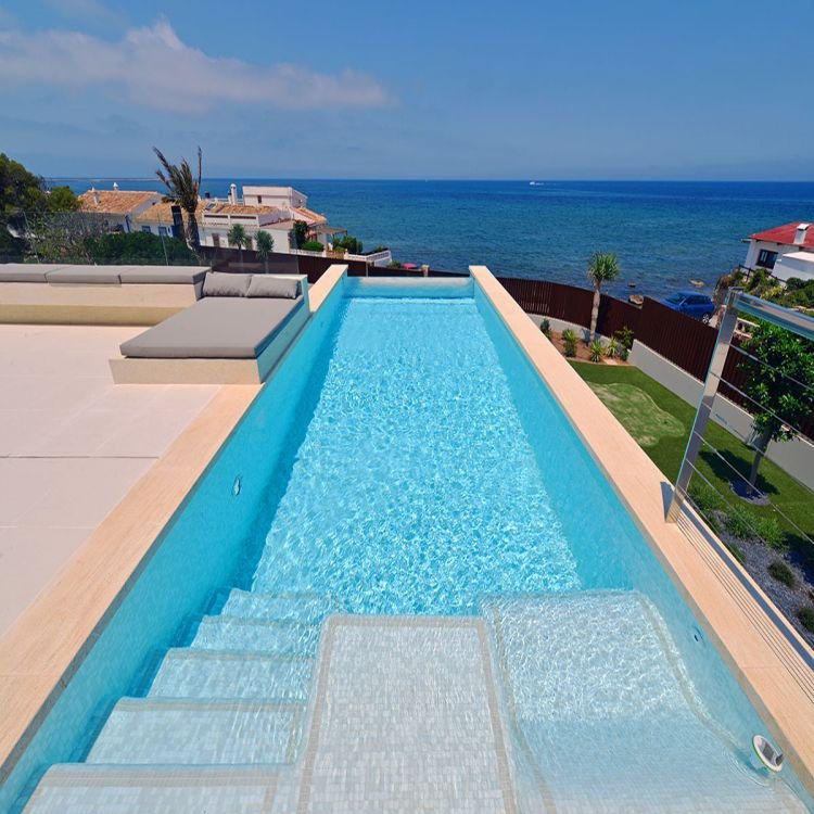 Factory Direct Acrylic Lucite Endless Swimming Pool above Ground with Acrylic Window