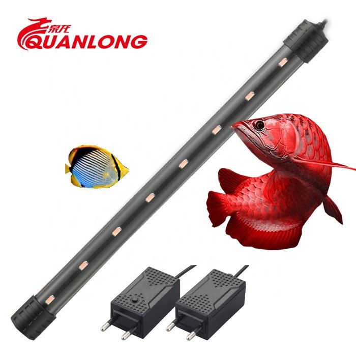 Quanlong cheap T4 20 40 60 80 100 120 150 180 submersible aquarium accessory led light WRGB marine fish tank lamp