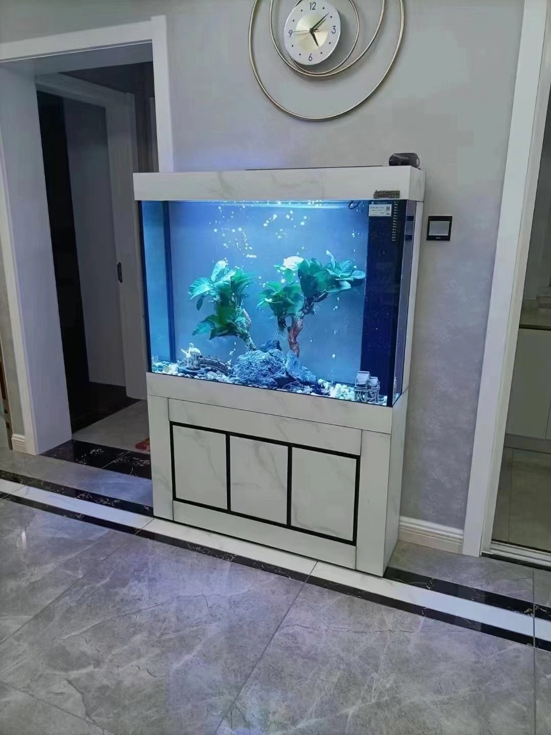 WOLIZE Fish Tank Aquarium Fish Wide No Border Aquarium Tank Hd Aluminum Alloy Wholesale Glass Fish Bowls Aquariums & Accessories