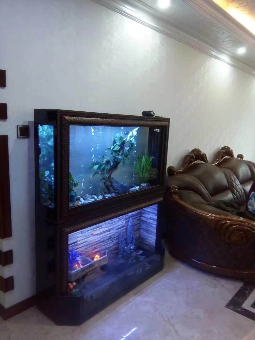 WOLIZE Fish Tank Aquarium Fish Wide No Border Aquarium Tank Hd Aluminum Alloy Wholesale Glass Fish Bowls Aquariums & Accessories