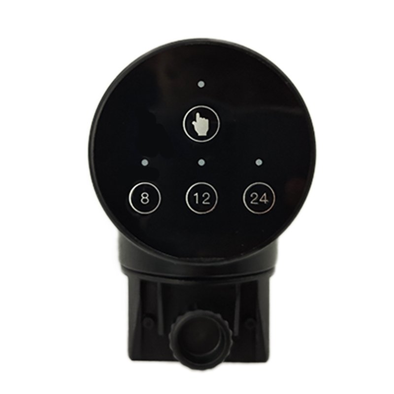 Black Dry Battery Smart Time Setting Koi Carp Fish Food Feeder Automatic for Fish Tank