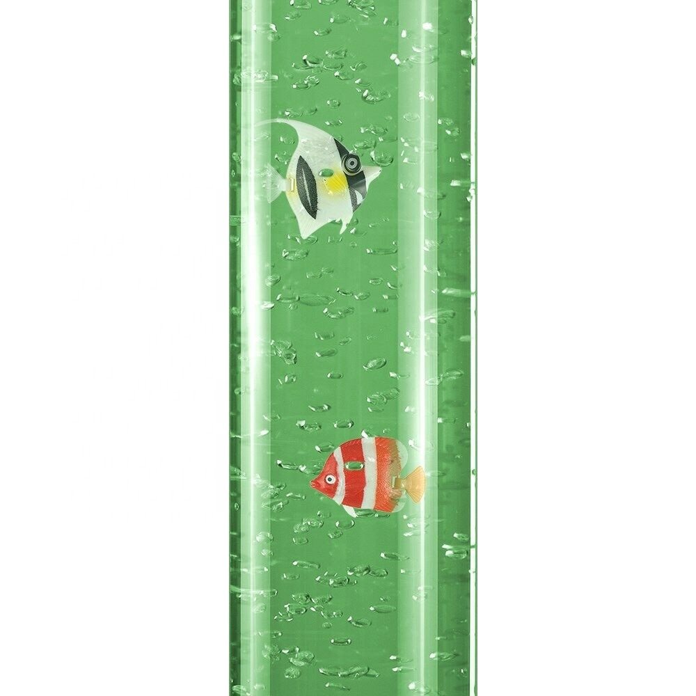 2023 Novelty fish lamp Color changing LED aquarium Bubble Fish Water Tube Floor Lamp water bubble lamp