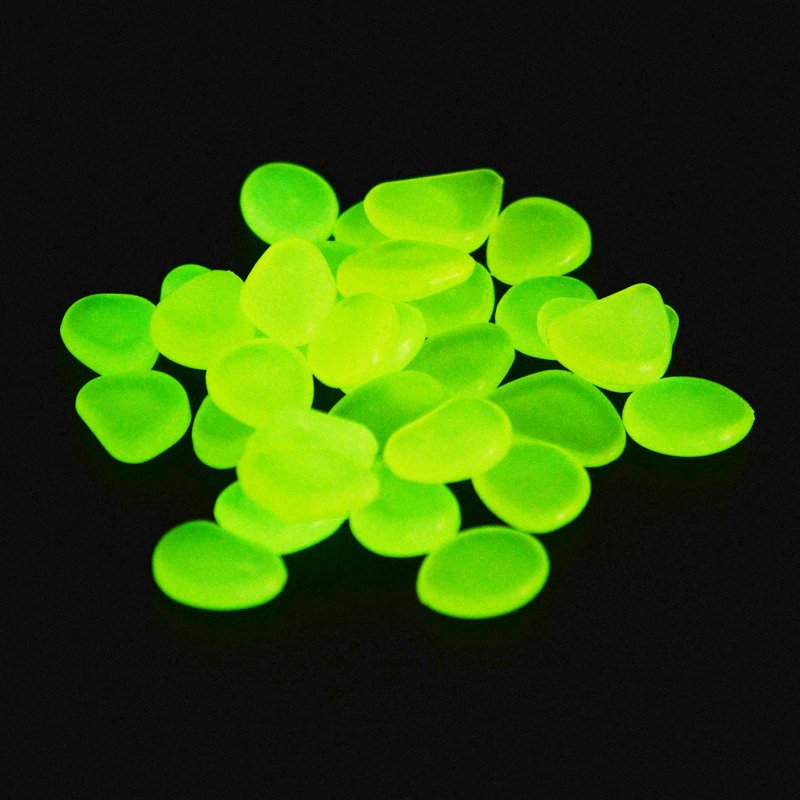 Fish tank landscape luminous stone aquarium resin ultra bright artificial luminous stone pebbles wholesale fluorescent stone