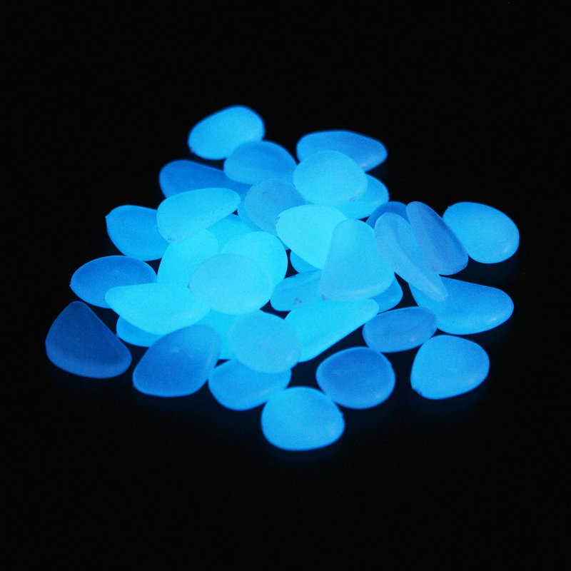 Fish tank landscape luminous stone aquarium resin ultra bright artificial luminous stone pebbles wholesale fluorescent stone