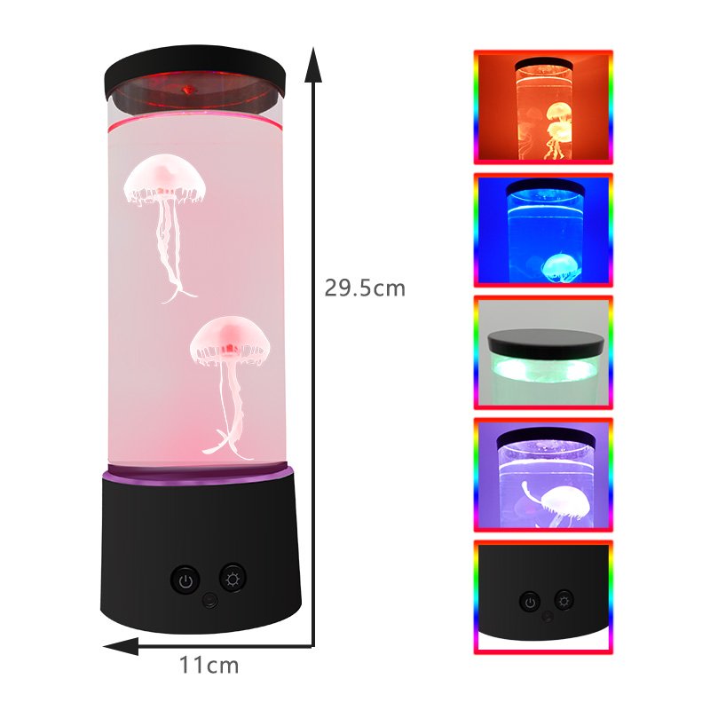 Water feature brush-less Jellyfish lamp Aquarium mood lamp for home and office gift