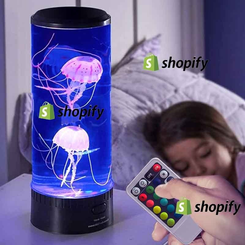 Dropshipping Products 2024 Aquarium Jellyfish Lamp with Remote Control Night Light for Living Room Bedroom Decoration