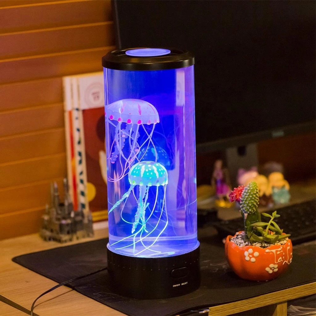Dropshipping Products 2024 Aquarium Jellyfish Lamp with Remote Control Night Light for Living Room Bedroom Decoration