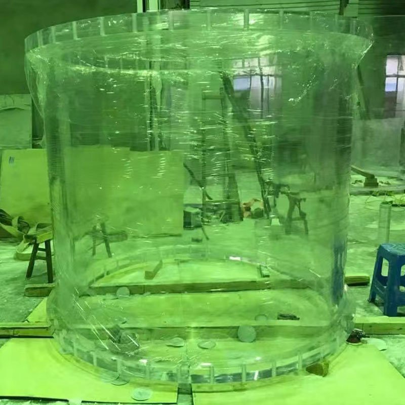 Factory Custom Bespoke Cylindrical Acrylic Fish Tanks Aquariums Tailored to Your Unique Style