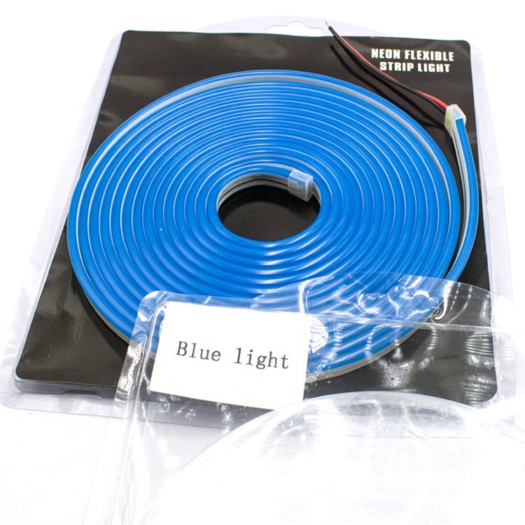 6 * 12MM Neon LED Flexible Aquarium Lighting Belt 12V Ice Blue Lights Waterproof Soft LED Flex Neon Light
