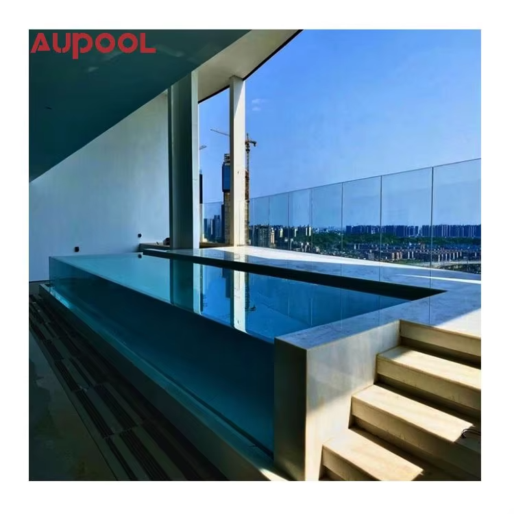 Customized Large Outdoor Above Ground Steel Frame Swimming Pool Acrylic Wall Swimming Pool Mobile Swimming Pool For Hotel