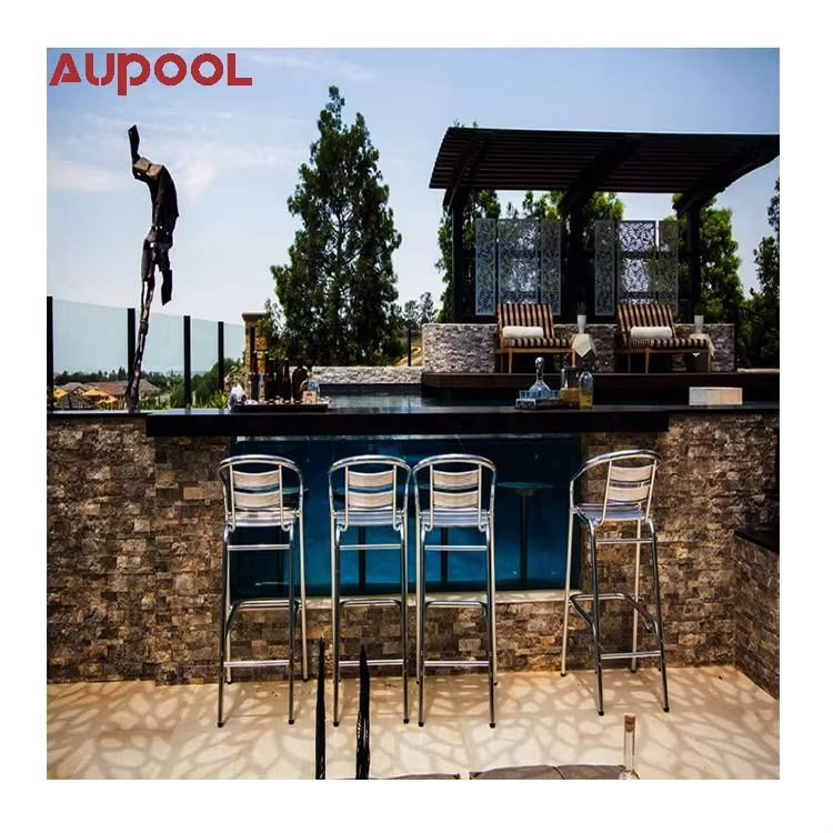 Customized Large Outdoor Above Ground Steel Frame Swimming Pool Acrylic Wall Swimming Pool Mobile Swimming Pool For Hotel