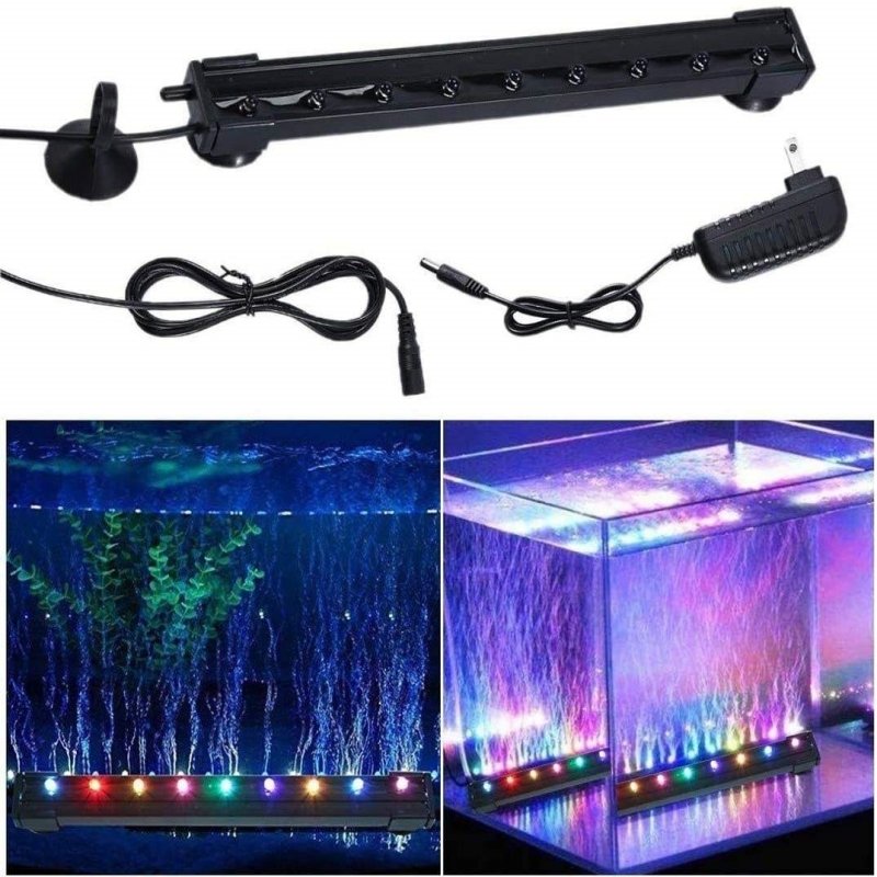 Hot Sell Underwater IP68 Waterproof Reef Tank Lights F5 Colorful Air Bubble LED Aquarium Light