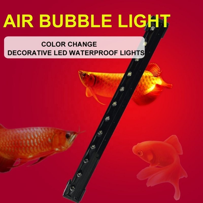 Hot Sell Underwater IP68 Waterproof Reef Tank Lights F5 Colorful Air Bubble LED Aquarium Light