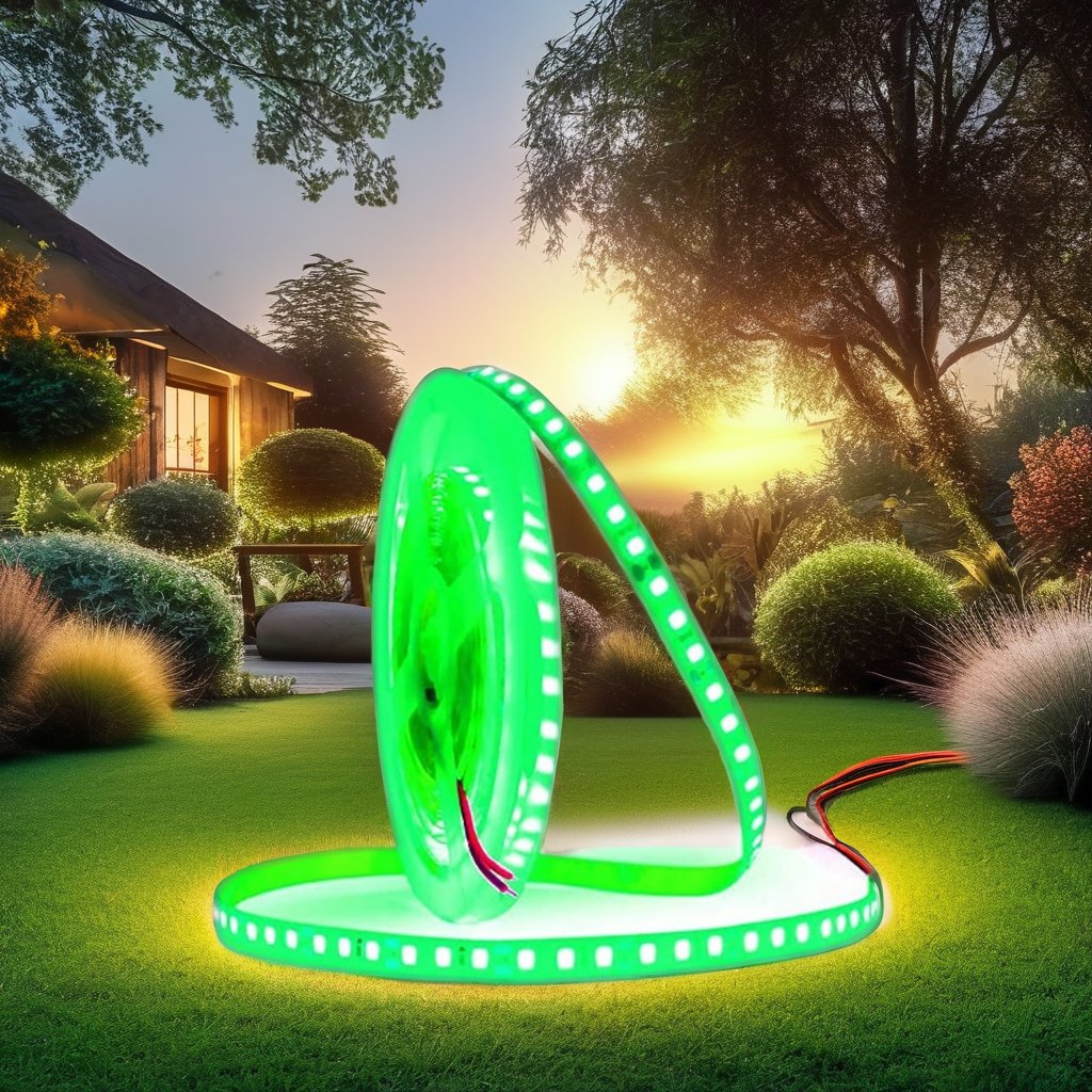 Outdoor Building Electronic Smart Strip Light Elegant Stairs Strip Led Light Luxury Green 120 LED Strip Roll for Sale from India