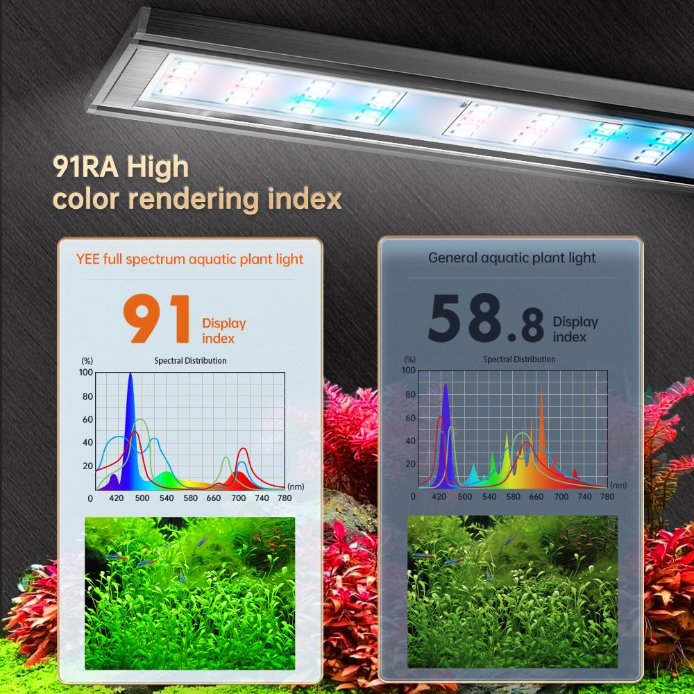App Control YEE Fish Tank Aquarium lights Full spectrum Aquarium LED light Aquariums accessories Reef light
