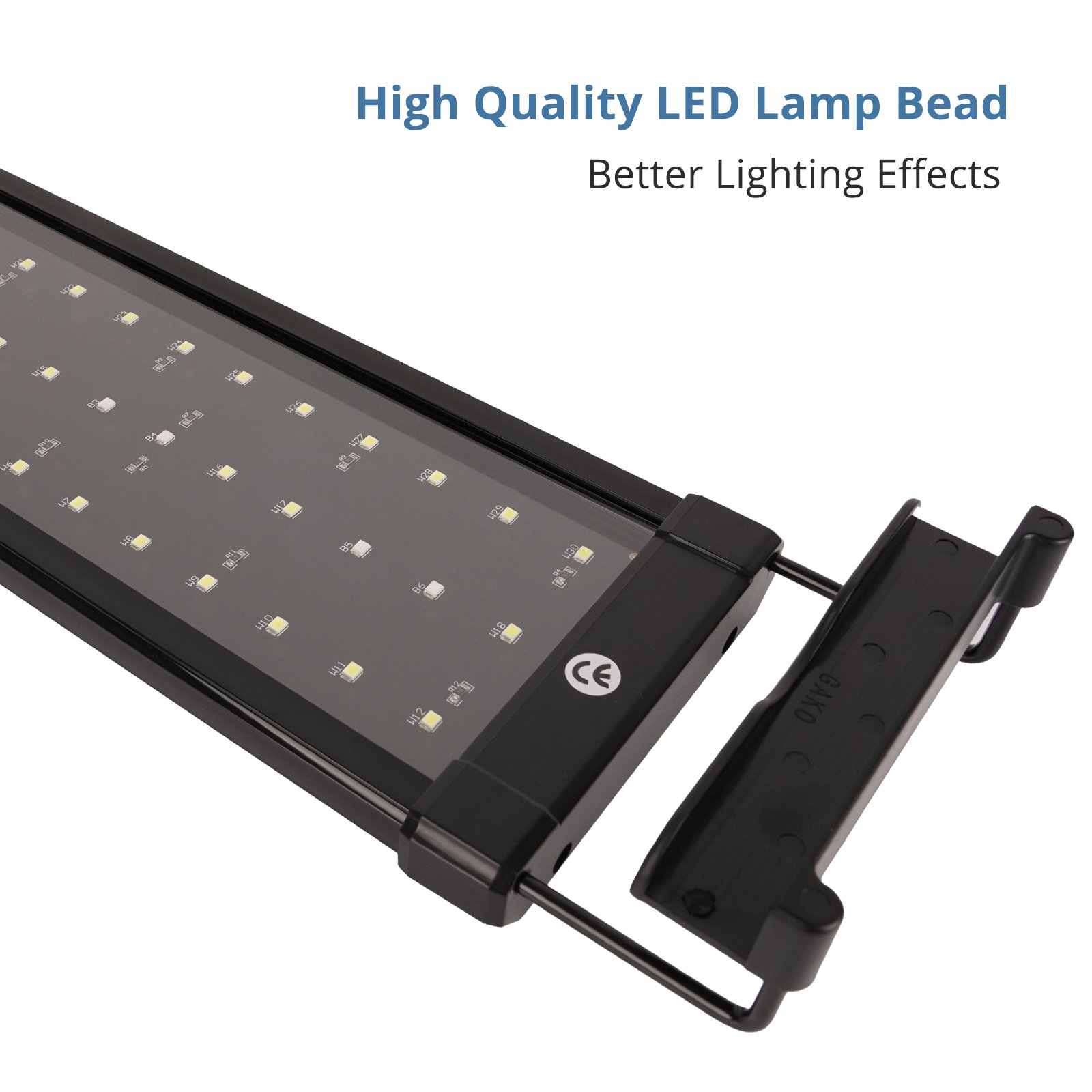 Gako Waterproof 6W aquarium light led,2835 Blue White LED, aquarium led lighting With Bracket for aquarium fish tank