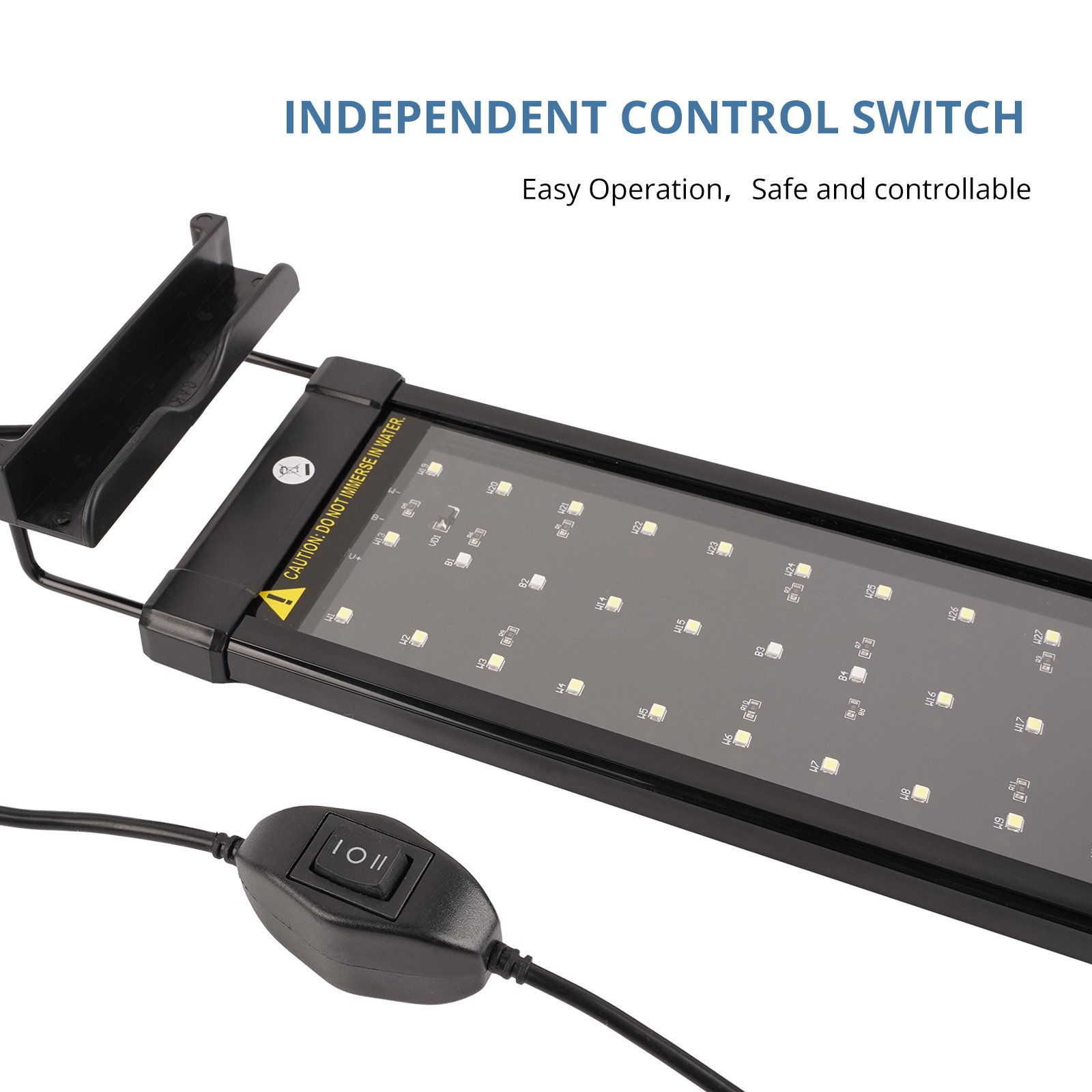 Gako Waterproof 6W aquarium light led,2835 Blue White LED, aquarium led lighting With Bracket for aquarium fish tank