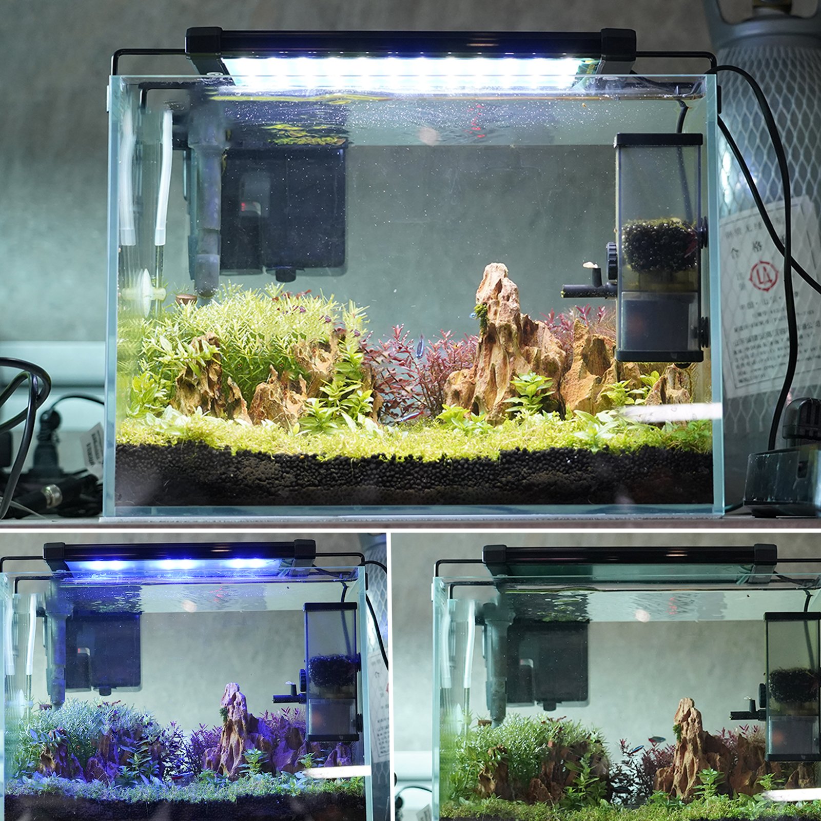 Gako Waterproof 6W aquarium light led,2835 Blue White LED, aquarium led lighting With Bracket for aquarium fish tank