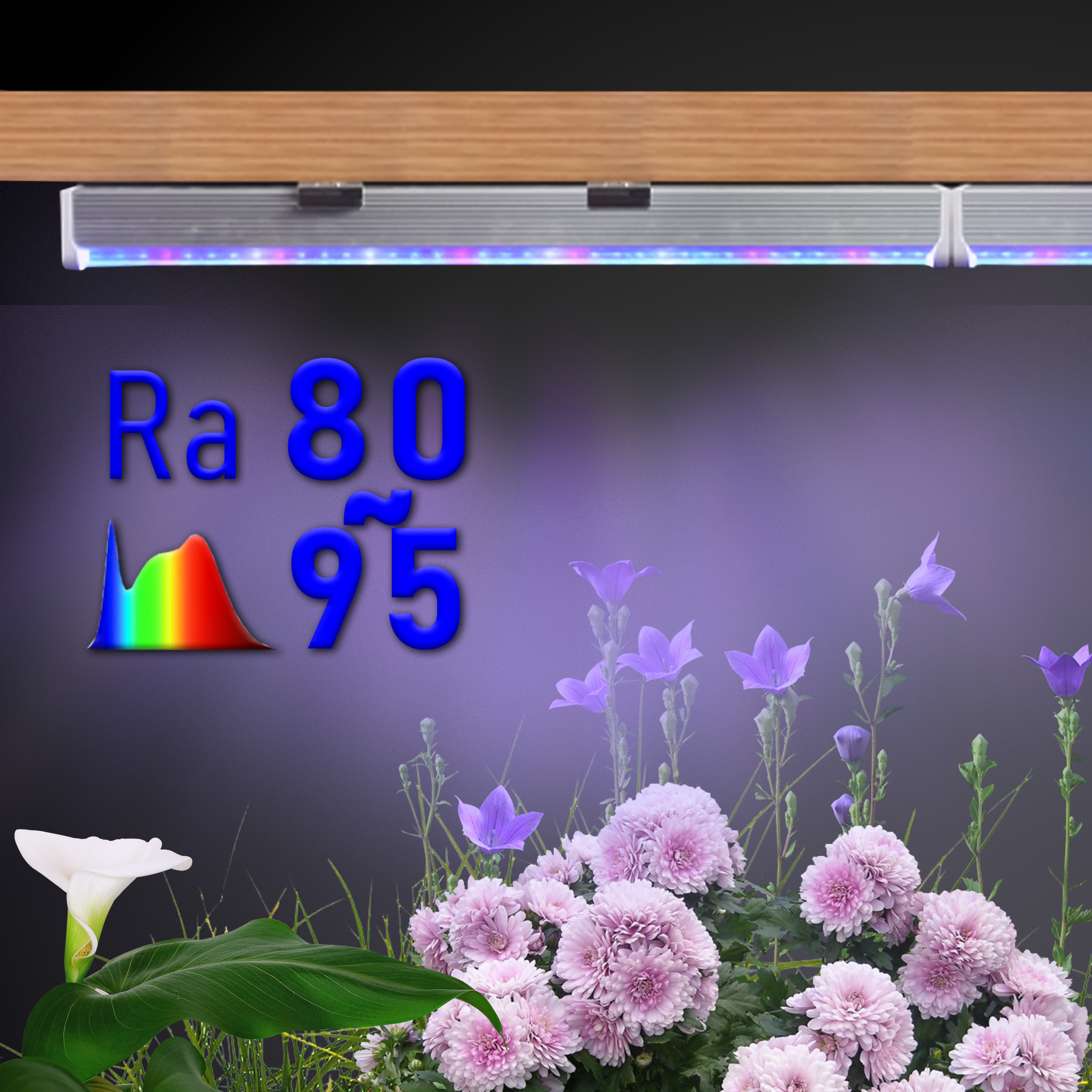 New Indoor seedling Rapid growth vegetable aluminum tube Linkable Full Spectrum LED Grow Light