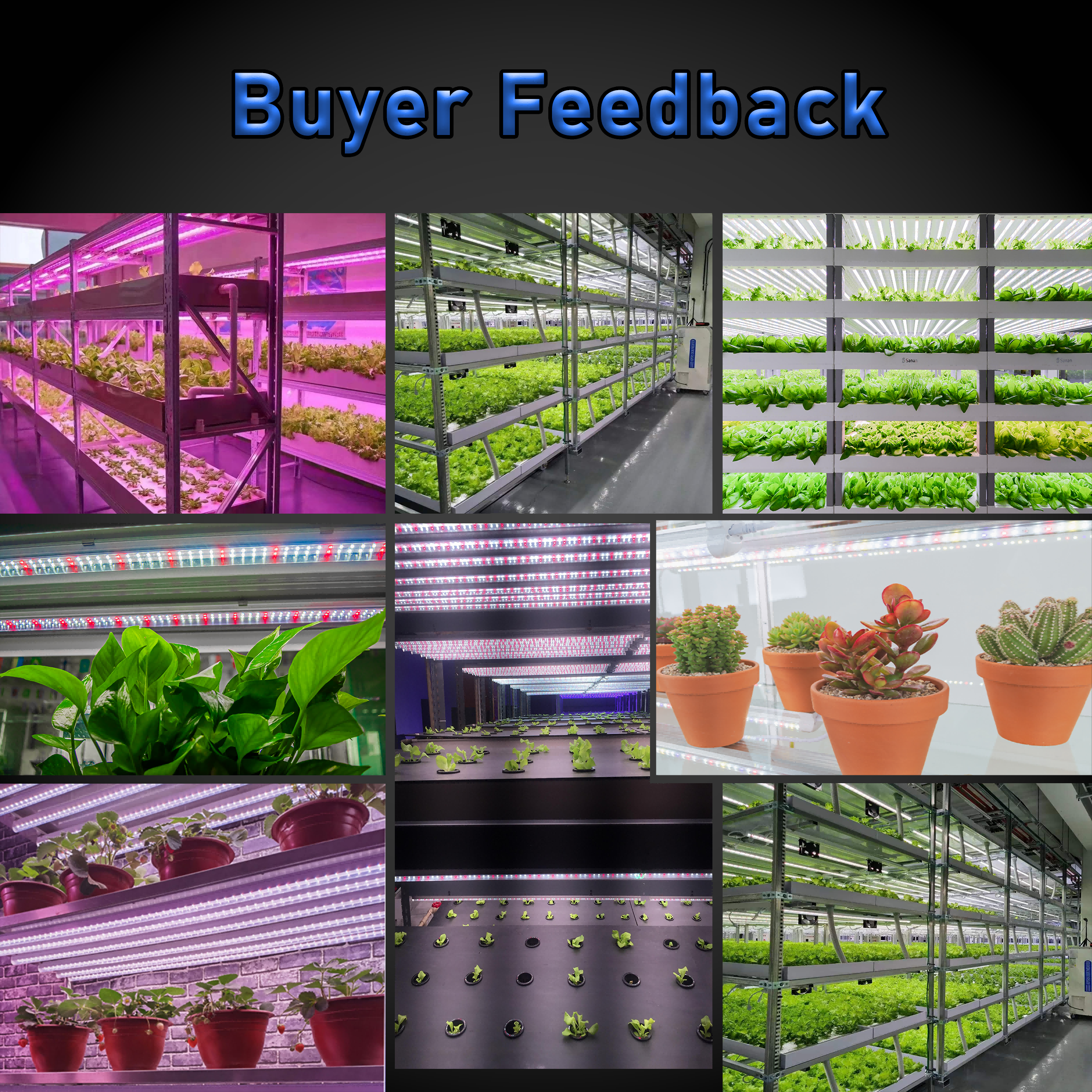 New Indoor seedling Rapid growth vegetable aluminum tube Linkable Full Spectrum LED Grow Light