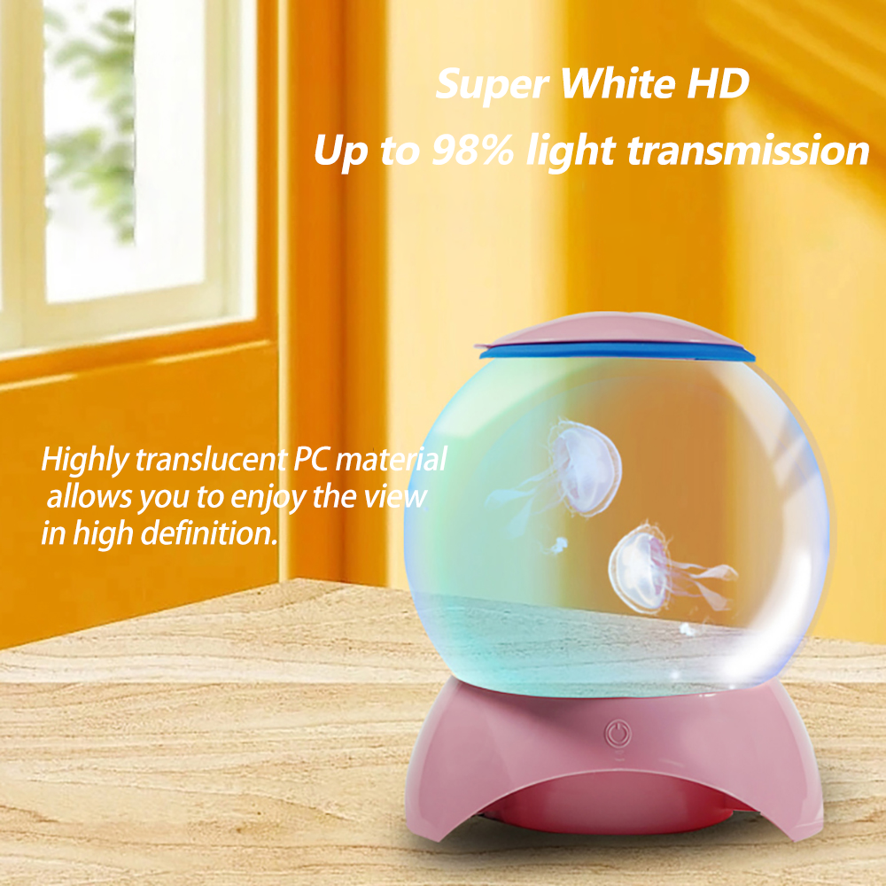 Factory Wholesale 5 Liter round Ceramic Ball Jellyfish Aquarium Stocked with Lights and Pumps