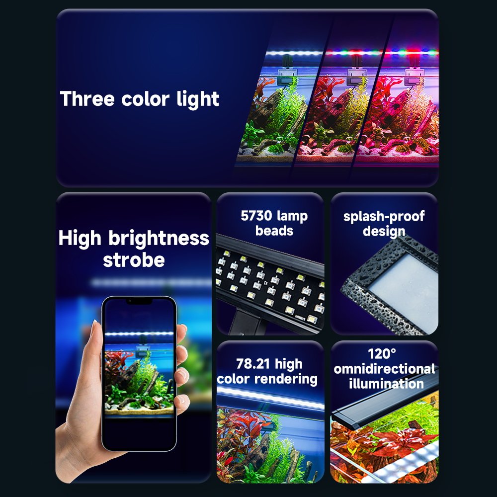 Yee High quality LED full spectrum aquarium lights aquarium special aquatic plant light fish tank clamp light