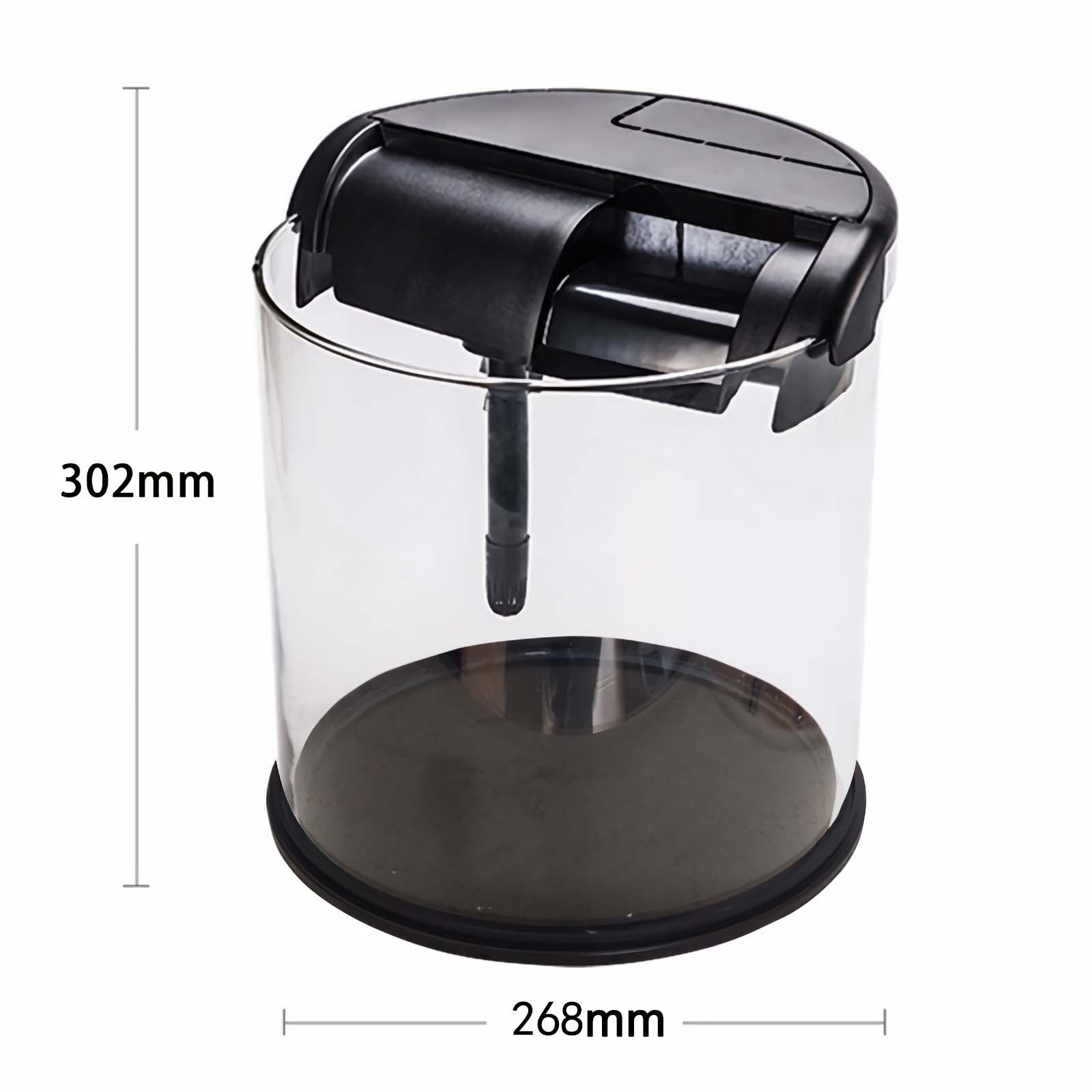 Glass Column Fish Tank with LED Water Fall Filtration Hydroponics All Together for Mini Fishes New Design Safety