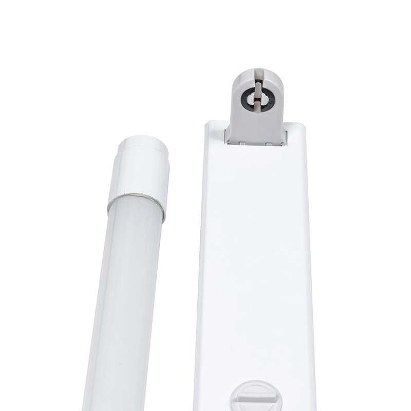 High Quality Tube Fixtures Shrink Package Single Double Cap Folding Broad Base Double Tube Fixture T8 Integrated LED Fixture