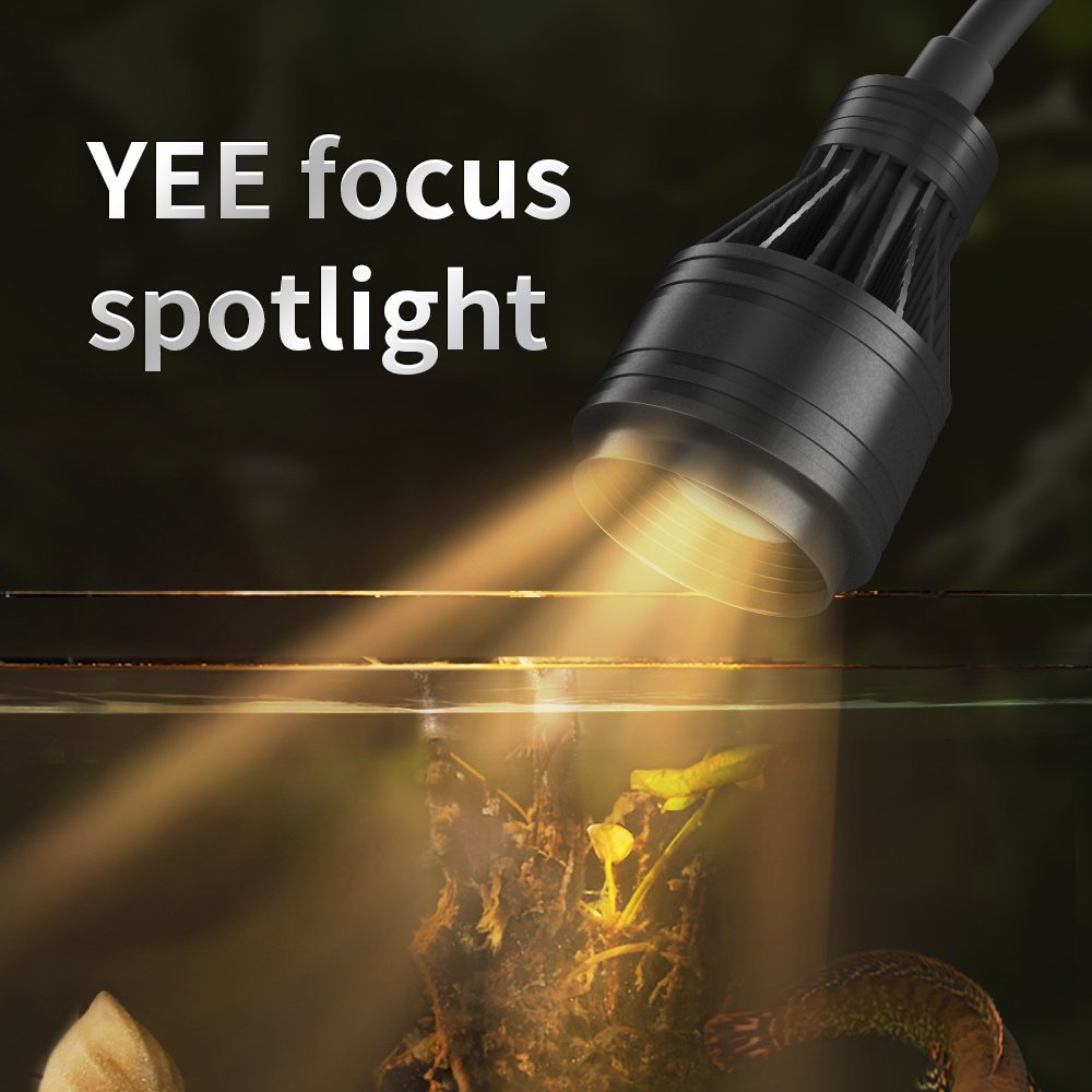 YEE Adjustable Focus Fish Tank Clamp Lamp Led Aquatic Planted Aquarium Light For Live Plant Tank