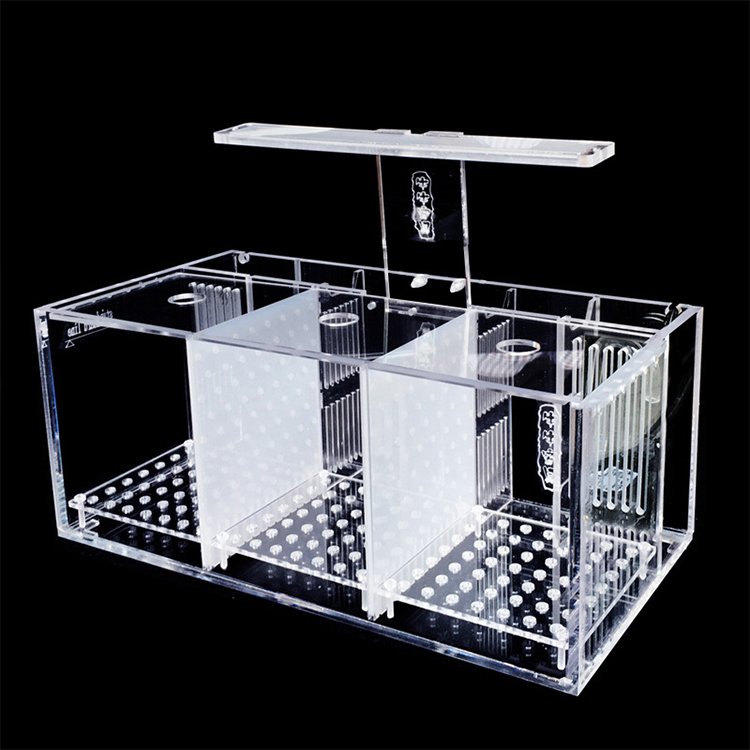 Relaxlines wholesale living room desktop square fish tank with with cover water pump portable acrylic fish tank aquarium