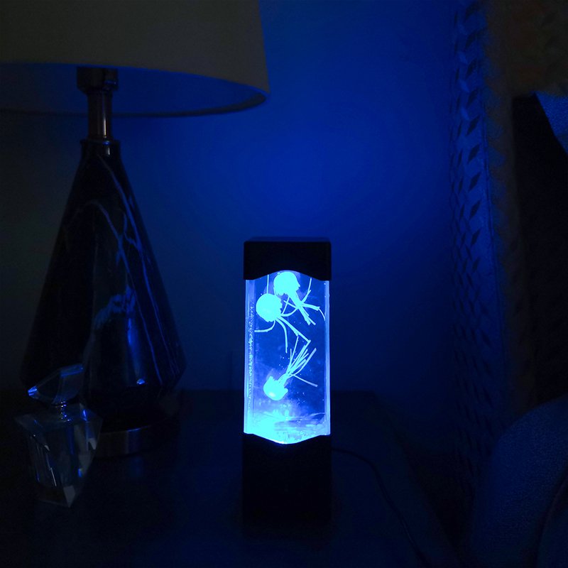 Kids Fantasy USB RGB Color Changing Portable New Mood Decoration Lava Led Night Aquarium Lights Jellyfish Lamp