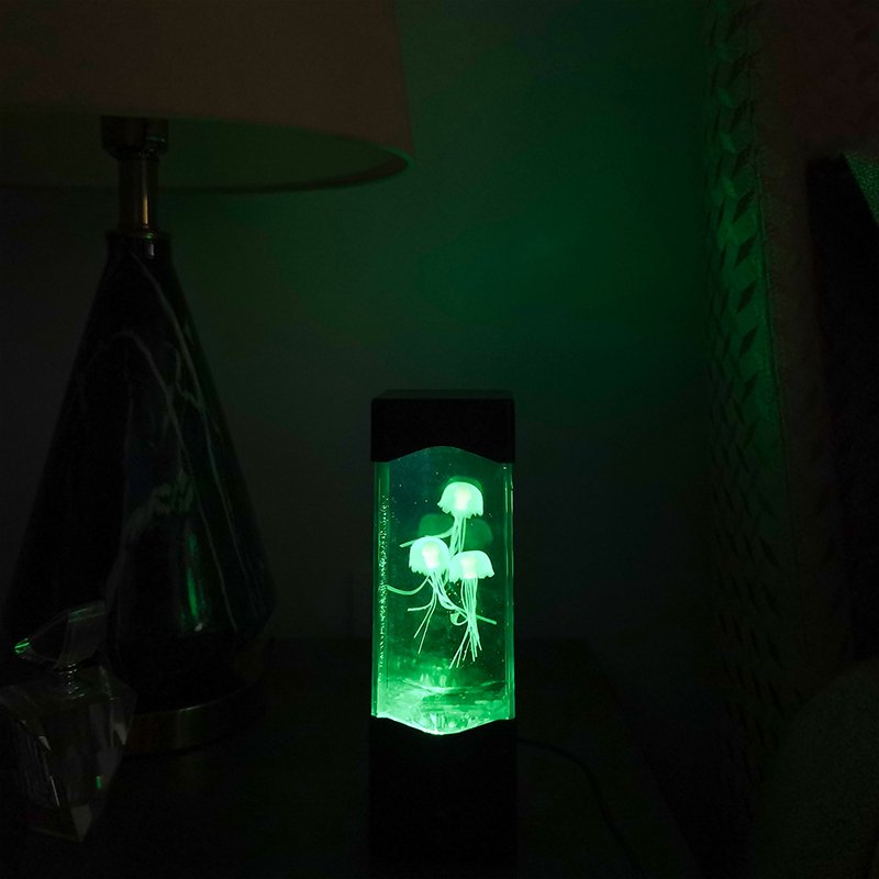 Kids Fantasy USB RGB Color Changing Portable New Mood Decoration Lava Led Night Aquarium Lights Jellyfish Lamp
