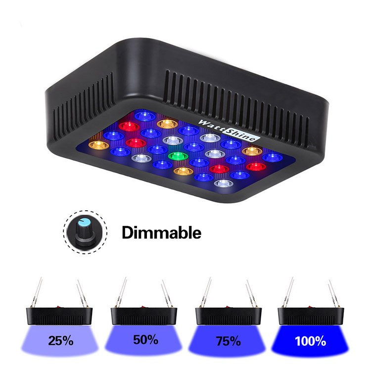 140W Dimmable Aquarium Lights Fish Tank Coral Light For Freshwater Saltwater Aquariums Marine Reef Aquatic Plants Grow Lighting