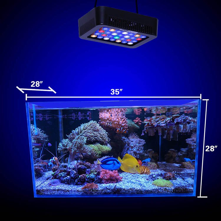 140W Dimmable Aquarium Lights Fish Tank Coral Light For Freshwater Saltwater Aquariums Marine Reef Aquatic Plants Grow Lighting
