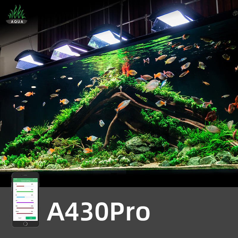 Professional Aquarium 16inch LED Plant Grow Light APP Control Full-spectrum Aquarium Lihgt