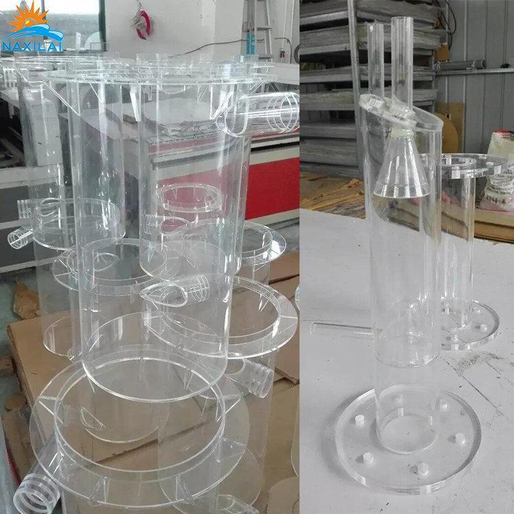 Naxilai Professional Manufacturer Light Plastic Large Diameter 400Mm Acrylic Transparent Plexi glass Tube for Algae Culture