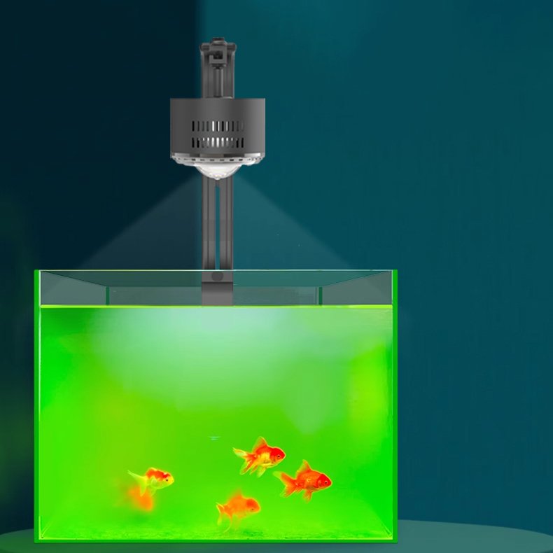 Zaohetian 100W Timed dimming full spectrum aquarium plant downlights Goldfish burst algae fish tank light led aquarium lamp