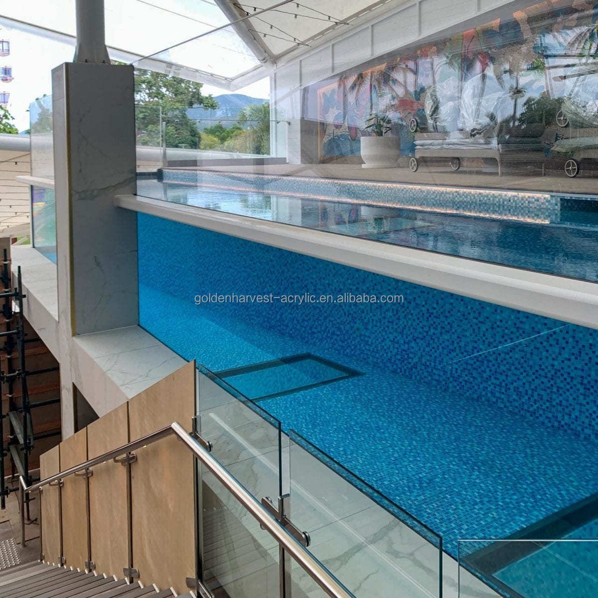Wholesale Custom Custom Low Price 120Mm one-Time Cast Bord swimming Pool Transparent Acrylic Sheet