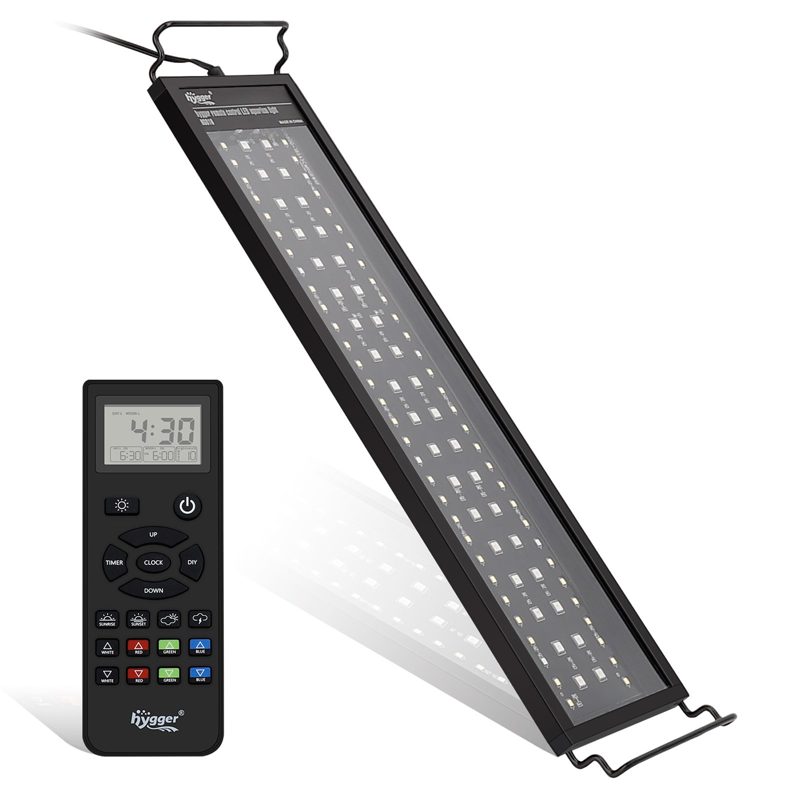 NEW! HYGGER Aquarium Lights Remote Control Full Spectrum Fish Tank LED Light