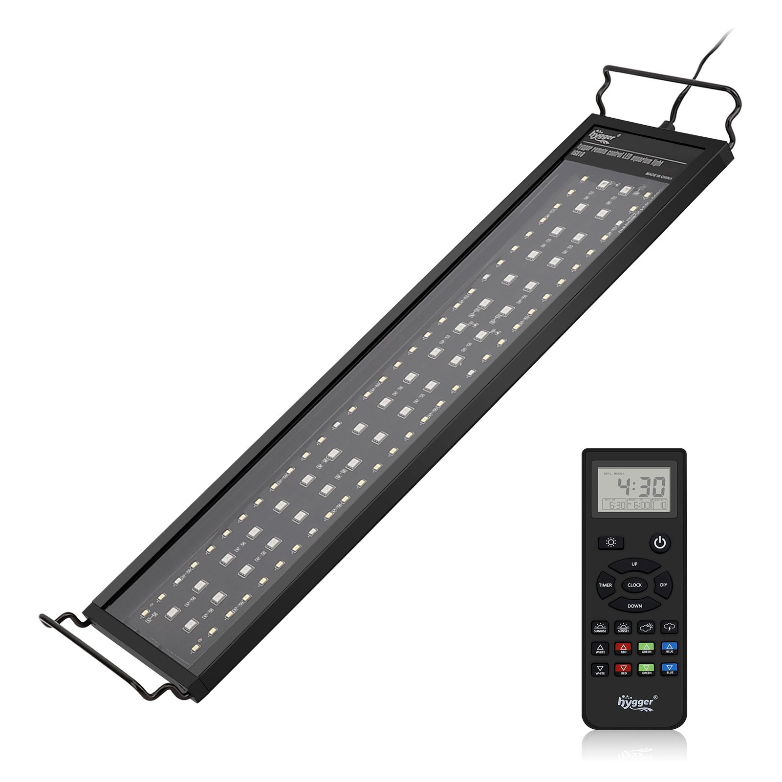 NEW! HYGGER Aquarium Lights Remote Control Full Spectrum Fish Tank LED Light