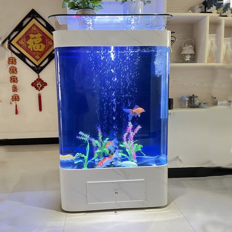 Wholesale acrylic fish tank standing against the wall,Clear aquarium tank, betta tank
