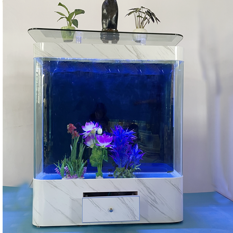 Wholesale acrylic fish tank standing against the wall,Clear aquarium tank, betta tank