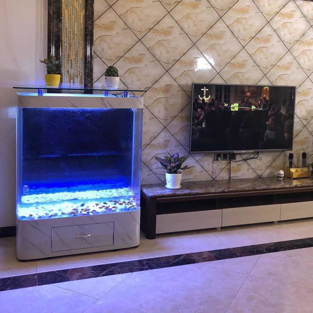 Wholesale acrylic fish tank standing against the wall,Clear aquarium tank, betta tank