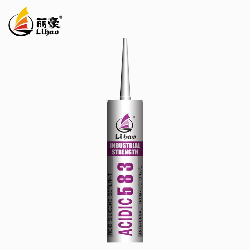 Lihao 583 Acetic Silicone Sealant Acid Sealant General Purpose Silicone Acetic Silicone Sealant Adhesive Glue