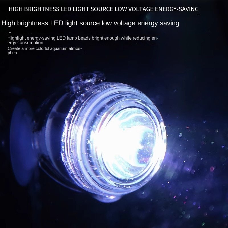 Quanlong Energy Saving USB Mini Fish Tank Light WRGB LED Aquarium Lamp Submersible Plastic Spot Light